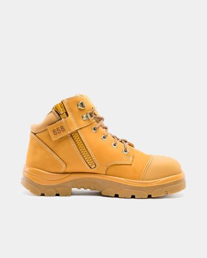 Steel Blue Parkes Scuff Zip Sided Safety Boot - Wheat