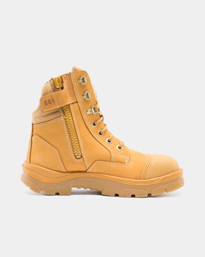 Steel Blue Southern Cross Zip Sided Safety Boot - Wheat