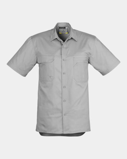 Syzmik Lightweight Tradie Short Sleeve Shirt - Grey