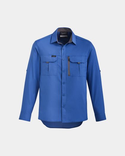 Syzmik Outdoor Long Sleeve Shirt - Blue
