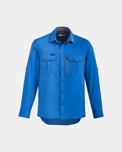 Syzmik Outdoor Long Sleeve Shirt - Cobalt