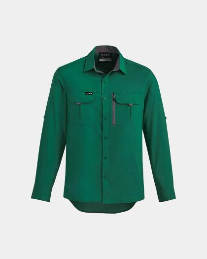Syzmik Outdoor Long Sleeve Shirt - Green