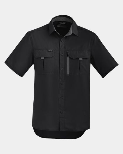 Syzmik Outdoor Short Sleeve Shirt - Black