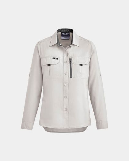 Syzmik Women's Outdoor Long Sleeve Shirt - Natural