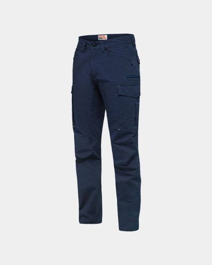 Hard Yakka 3056 Ripstop Slim Fit Cotton Cargo Pant - Navy