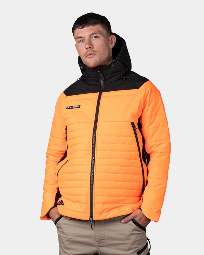 Hi vis puffer jacket hotsell