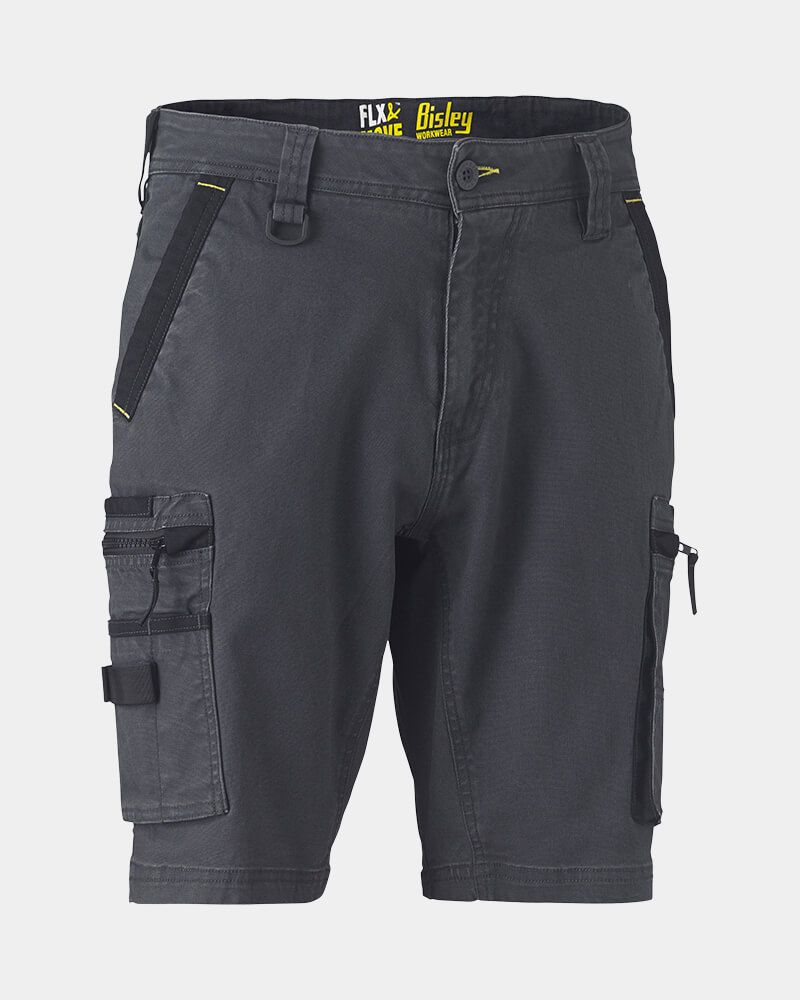 Flexible cargo shorts top