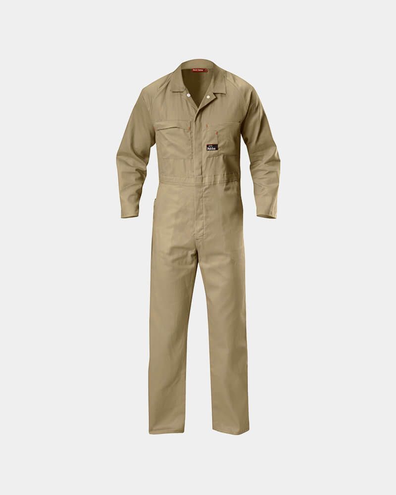 Hard Yakka Lightweight Cotton Drill Coverall - Khaki