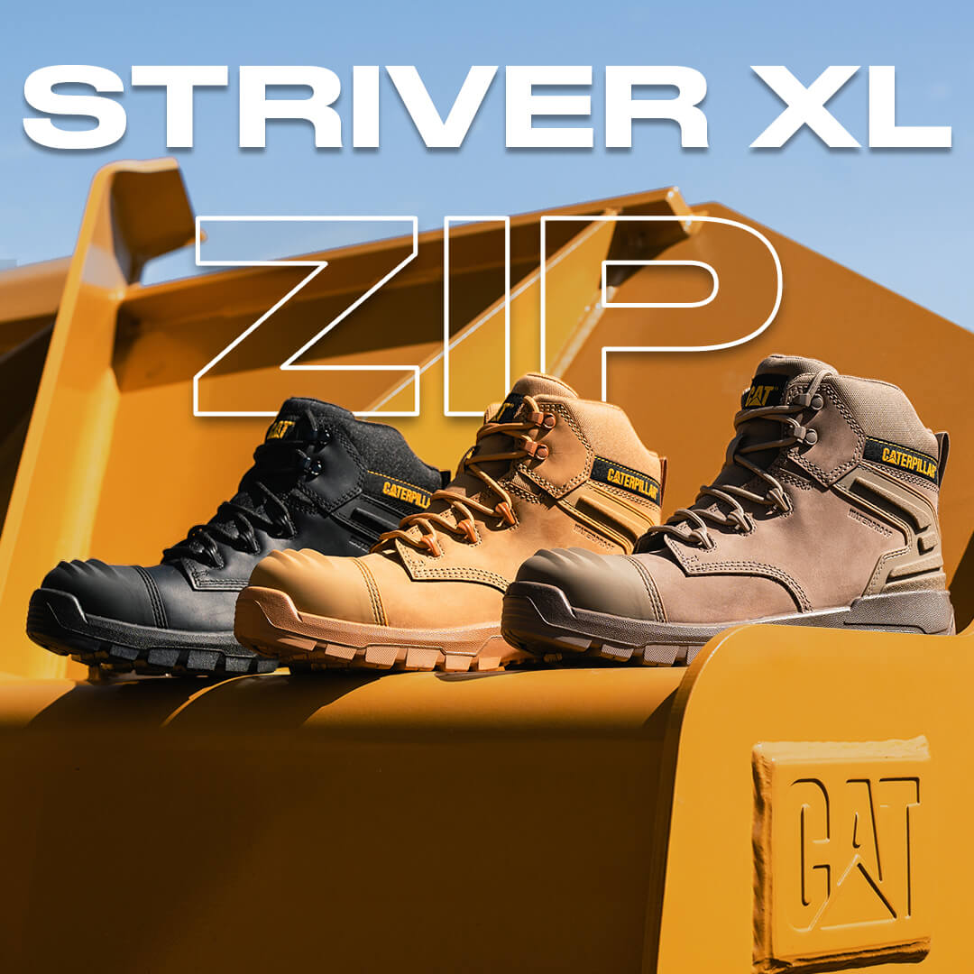 CAT Striver XL Waterproof Zip Sided Safety Boot