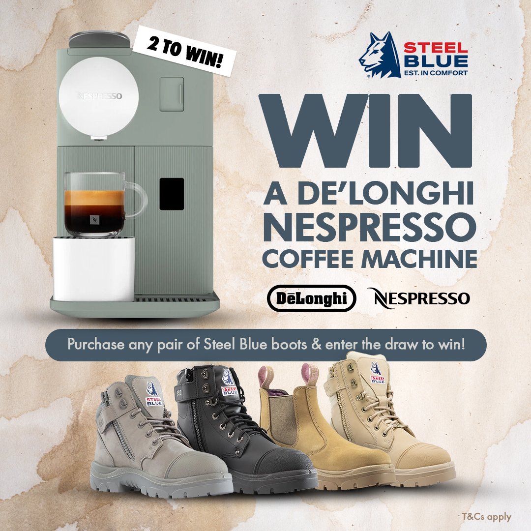 Win a De'Longhi Nespresso Coffee Machine with Steel Blue